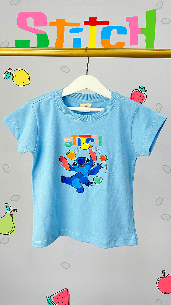 T-SHIRT TEEN - STITCH FRUTAS