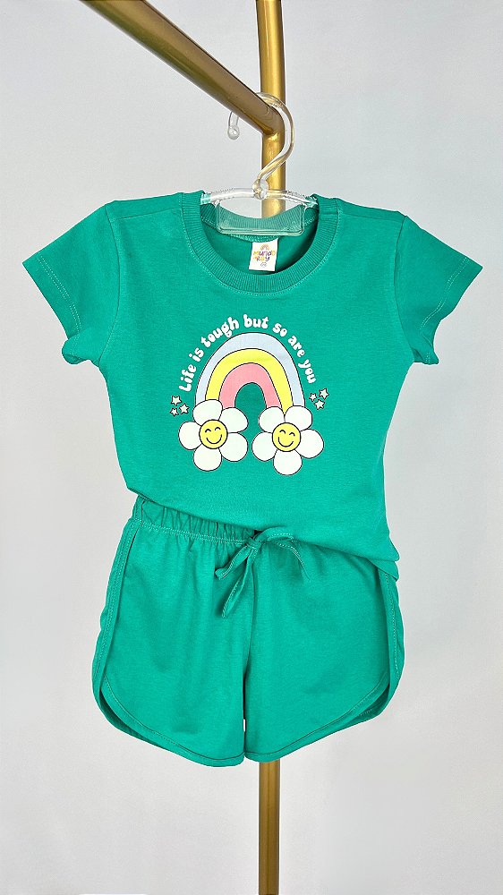 CONJUNTO CANDY ARCO IRIS FLORZINHA
