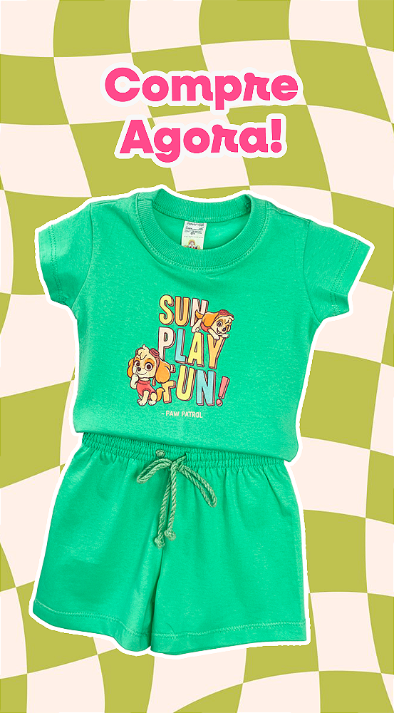 CONJUNTO ALGODÃO TEEN - SKYE SUN PLAY