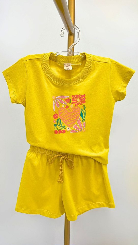 CONJUNTO ALGODÃO TEEN - CORAÇÃO