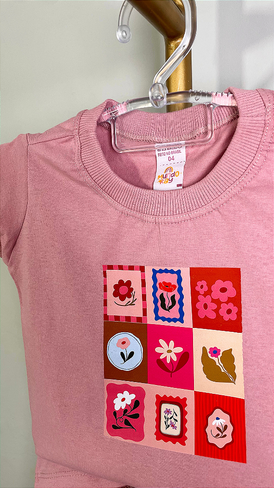 CONJUNTO ALGODÃO TEEN - ROSINHAS