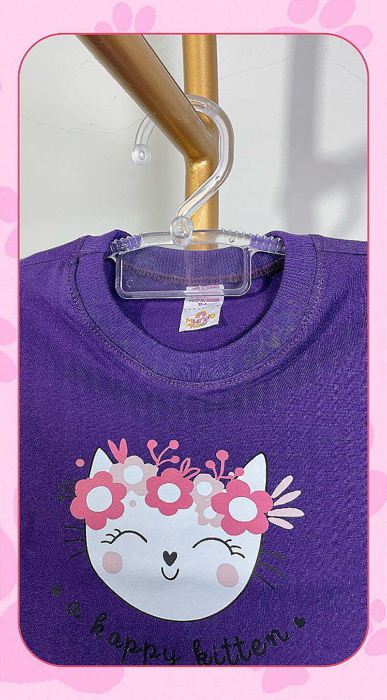 CONJUNTO ALGODÃO TEEN - GATINHA