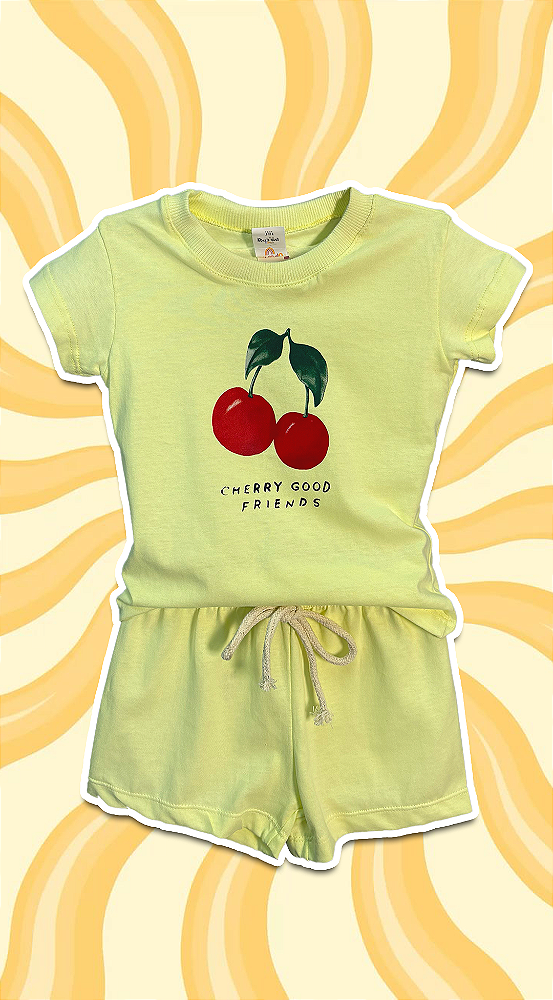 CONJUNTO BASICO TEEN - CEREJA