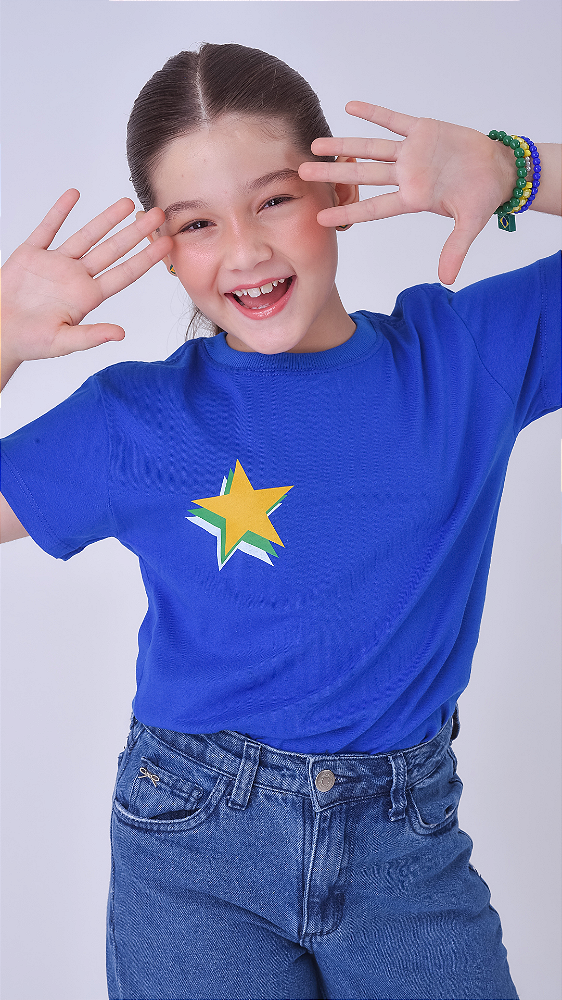 T-SHIRT MENINA TEEN - BRASIL⭐