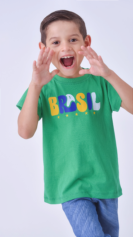 T-SHIRT MENINO TEEN - BRASIL
