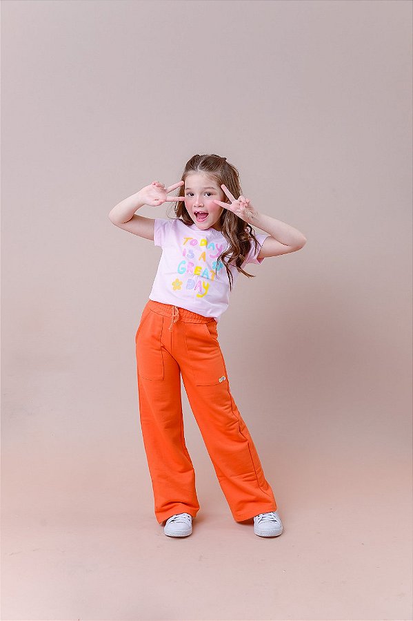 CALÇA WIDE LEG MOLETOM