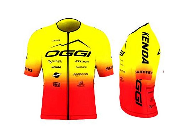 CAMISA PROTEAM OGGI AMARELO/VERMELHO