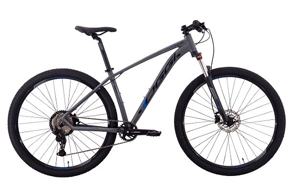 BICICLETA OGGI HACKER HDS SHIMANO ESSA 8V GRAFITE / PRETO/ AZUL 2025