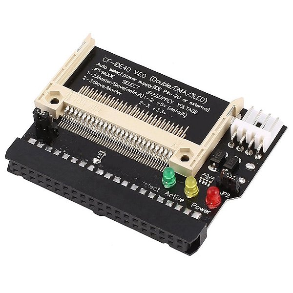 Adaptador Compact Flash para Ide 40 Pinos Fêmea