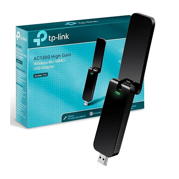 Adaptador Usb Wireless Tp-Link Archer T4U AC1300 Dual Band