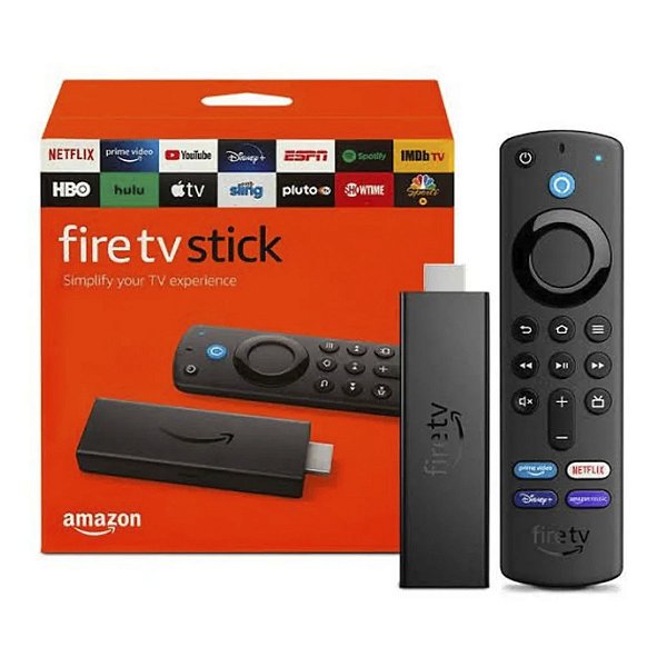 Amazon Fire Tv Stick 3rd Gen Full HD - Assistente Virtual Alexa
