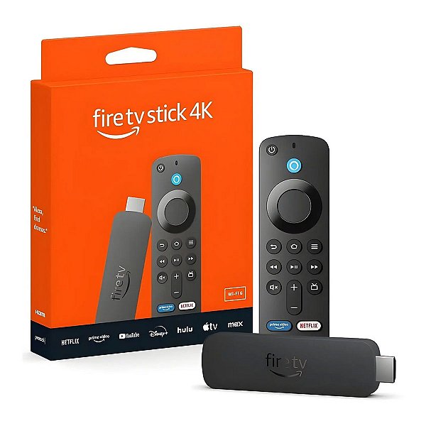 Amazon Fire Tv Stick 4K Wi-Fi 6 - Assistente Virtual Alexa