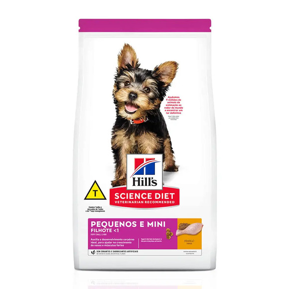 Ração Hills Science Diet Cães Filhotes Pequenos e Mini Frango 6 kg