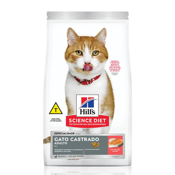 Ração Hills Gatos Adultos Castrados Salmão 1 kg