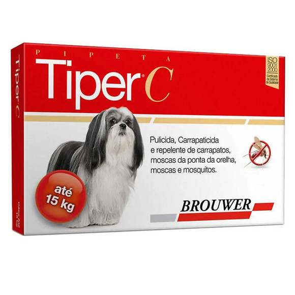Tiper C para Cães até 15 kg Pipeta Brouwer Único