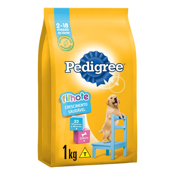 Ração Pedigree Cães Filhotes Raças Médias e Grandes 1 kg