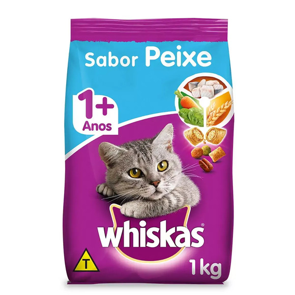 Ração Whiskas Peixe 1kg