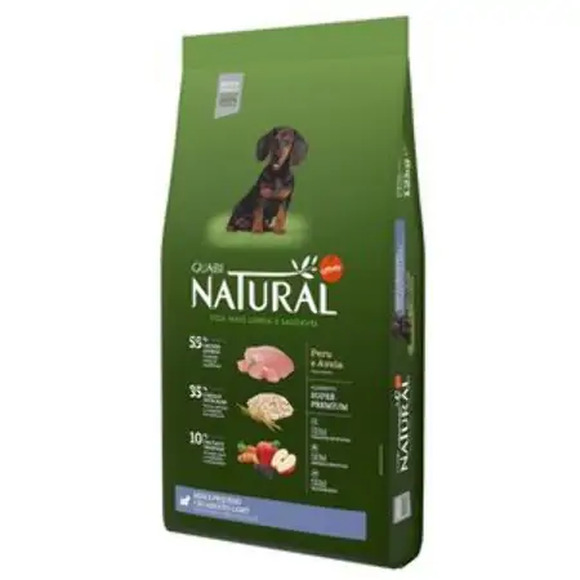 Ração Guabi Natural Cães Adultos Light Raças Mini e Pequeno Peru e Aveia 12kg