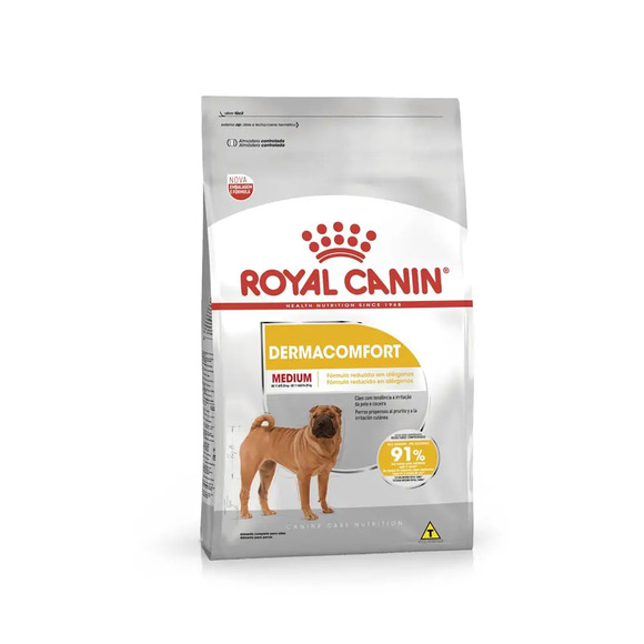 Ração Royal Canin Medium Dermacomfort Cães Adultos e Idosos 10,1kg