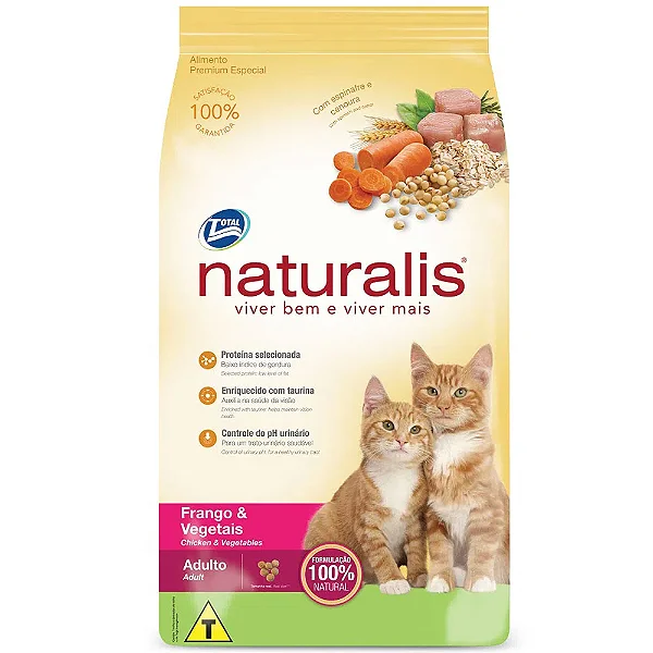 Naturalis Gatos Adulto Frango E Vegetais 3kg