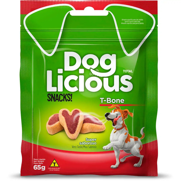 Petisco DogLicious Snacks T-Bone 65 g