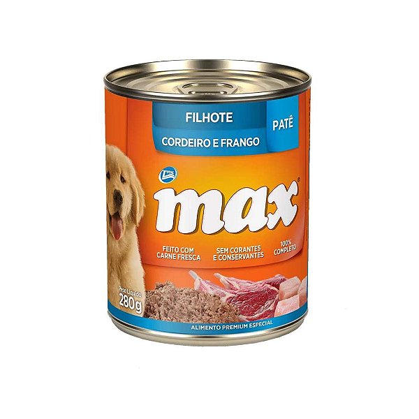 Max Caes Wet Filhote Cordeiro/frango 280g *