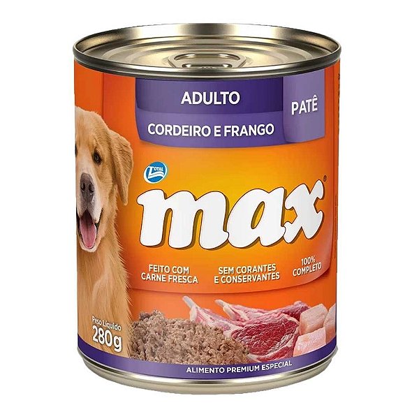 Max Caes Wet Adulto Cordeiro/frango 280g *