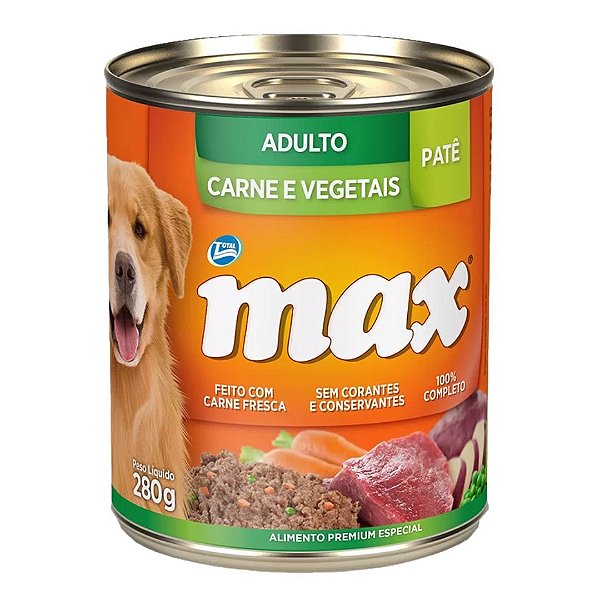 Max Caes Wet Adulto Carne/vegetais 280g *