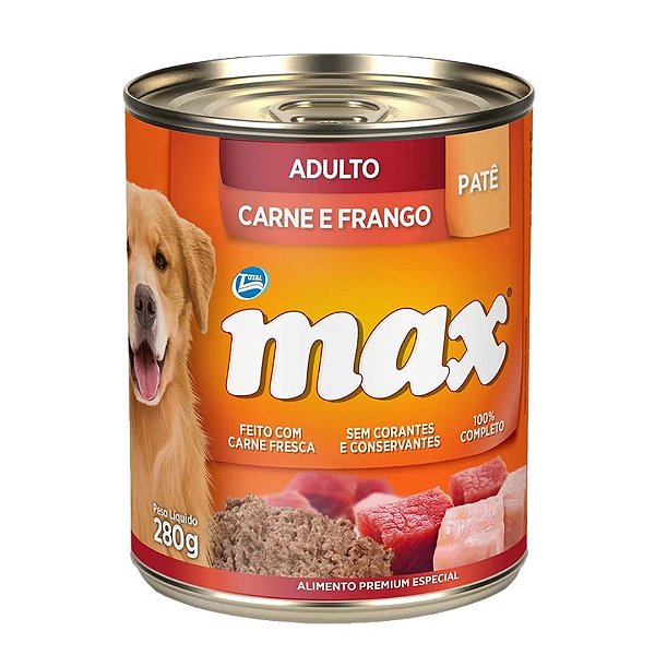 Max Caes Wet Adulto Carne/frango 280g *
