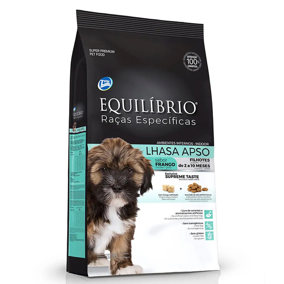 Equilibrio Raca Esp. Lhasa Apso Filhote Frango 2kg