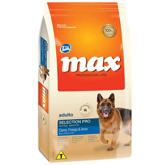 Ração Max Cães Adultos Selection Carne e Frango 15 kg