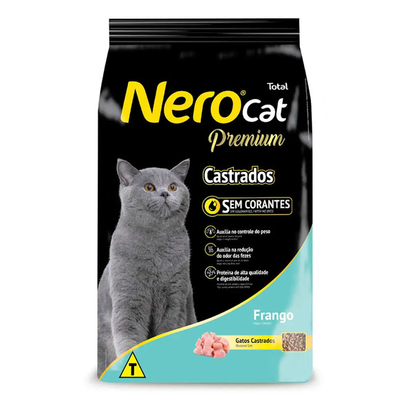 Ração Nero Premium Gatos Castrados Frango 20 kg