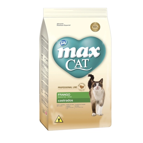 Ração Max para Gatos Castrados Frango 10,1 kg