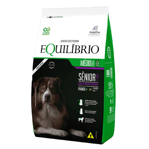 Equilibrio Caes Porte Med Ad Senior Frango 12kg