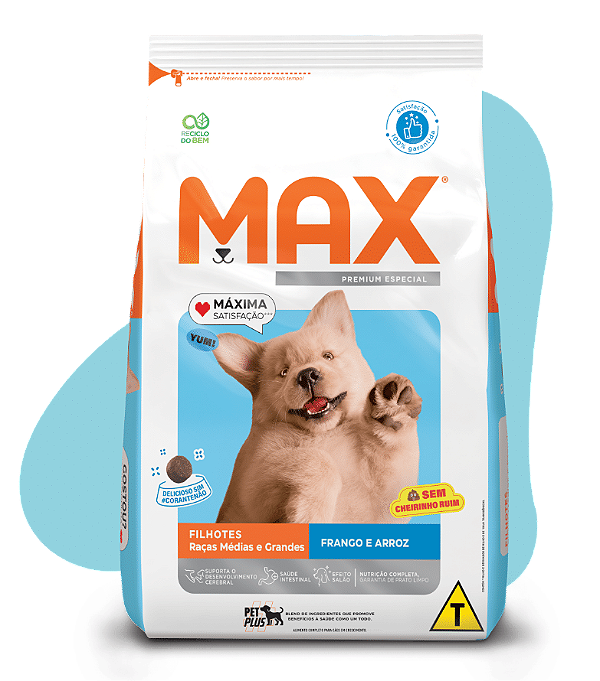 Max Caes Filhote Frango E Arroz  3 Kg ***