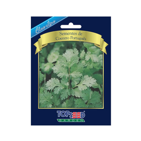 Sementes de Coentro Português Blue Line Topseed Garden Único