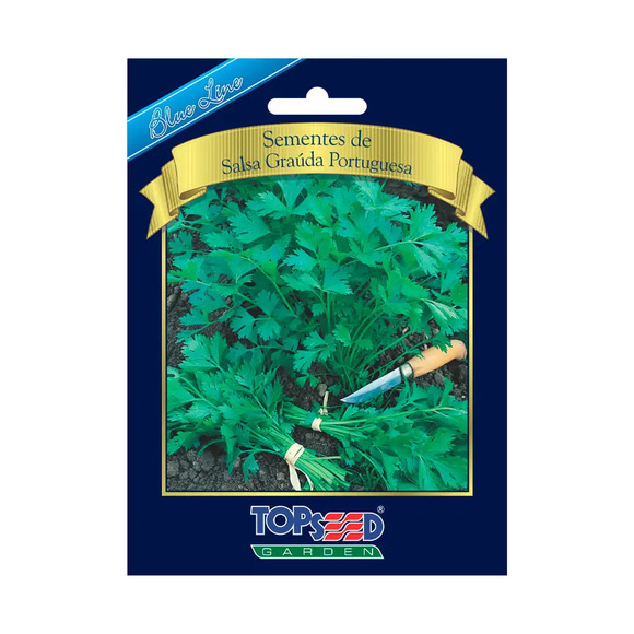 Sementes de Salsa Graúda Portuguesa Blue Line Topseed Garden Único