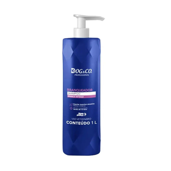 Shampoo Dog&Co Profissional Branqueador para Cães 1 L