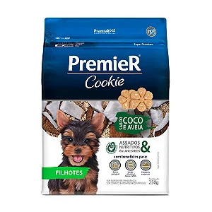 Premier Cookie Caes Fil. Coco E Aveia 250g