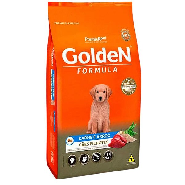 Golden Caes Filhote Carne 3 Kg