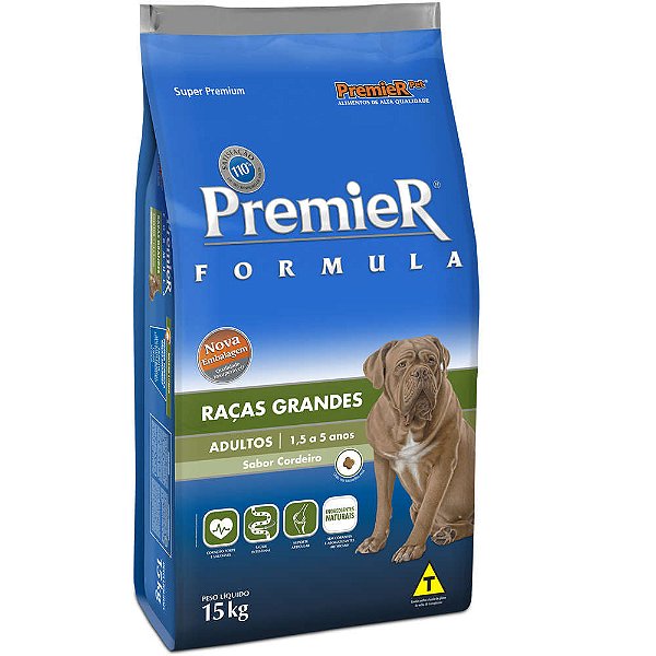 Premier Racas Grandes Adulto Cordeiro 15kg