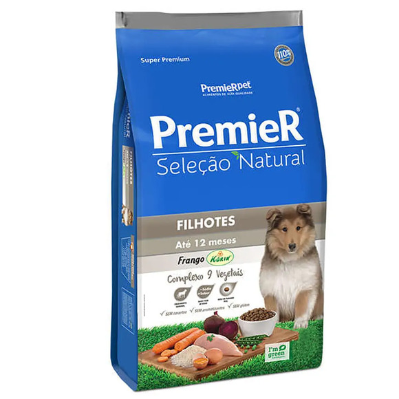 Ração Premier Cães Filhotes Seleção Natural 10,1 kg