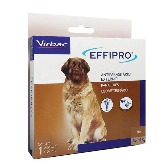 Antipulgas e Carrapatos Effipro Cães mais 40kg 4,02 ml