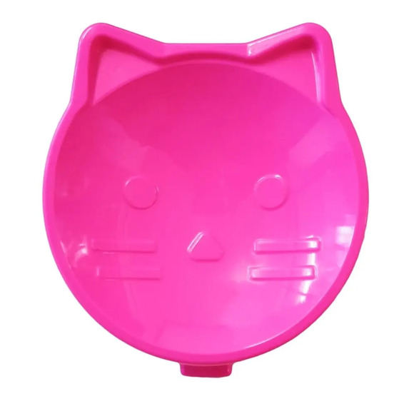 Comedouro Funcional Gato Rosa Único