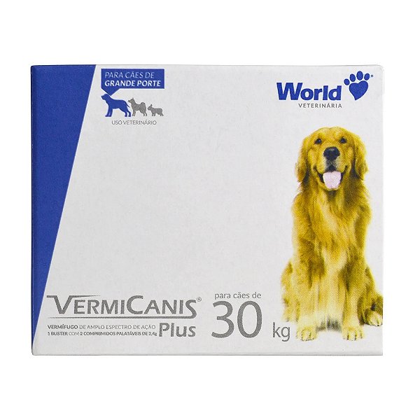 Vermicanis Plus 2,4 G Cartucho Com 2 Comprimidos Único