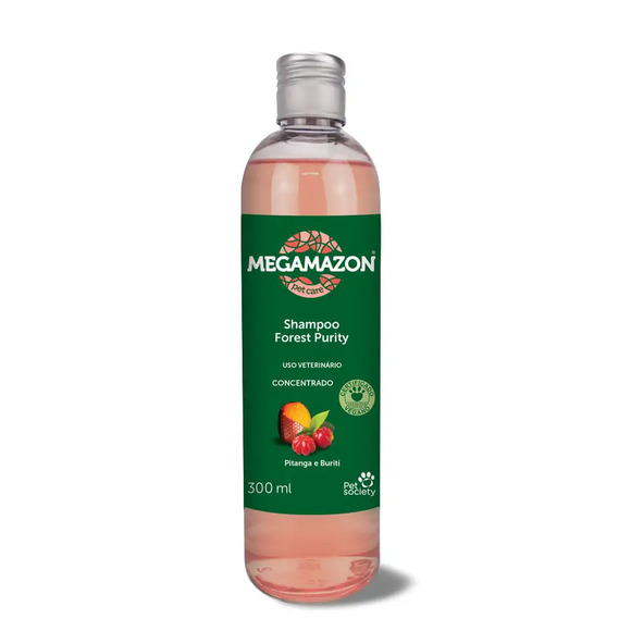 Shampoo Forest Purity Pitanga Megamazon Pet Society 300 ml