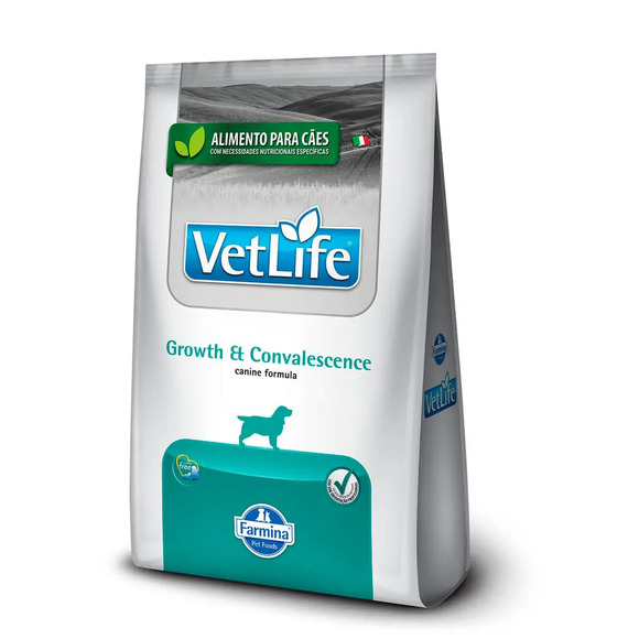 Ração Vet Life Natural Canine Growth e Convalescence 10,1 kg