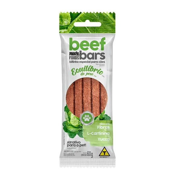 Petisco para Cães Equilíbrio de Peso Beef Bars 60g