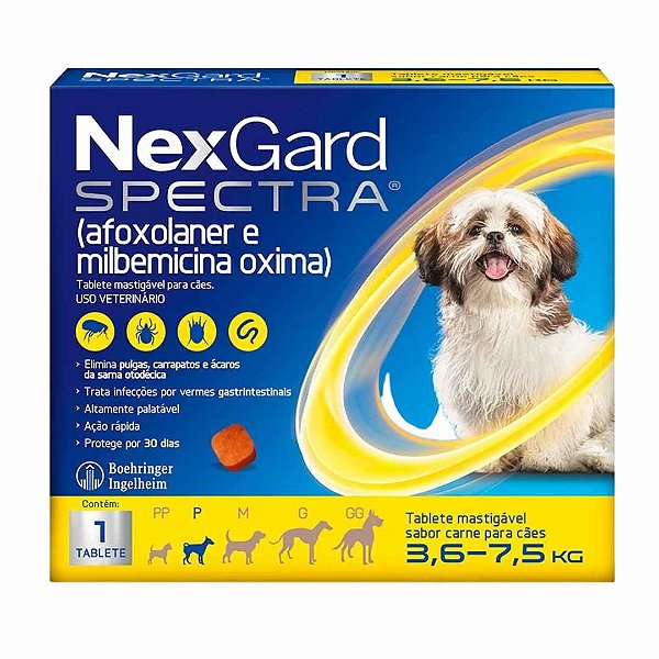 Nexgard Spectra P (3,6 - 7,5) Cx 1 Un