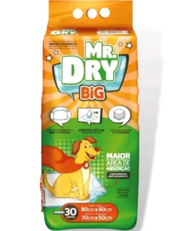 Tapete Higienico Mr Dry Big 80X60 com30 Un
